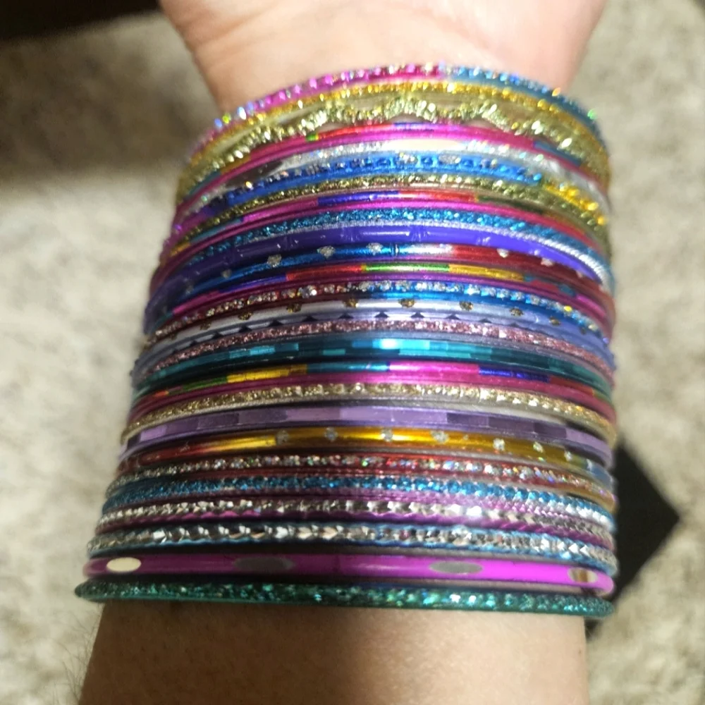 Colorful Multi-Bangle Set - Picture 6 of 6